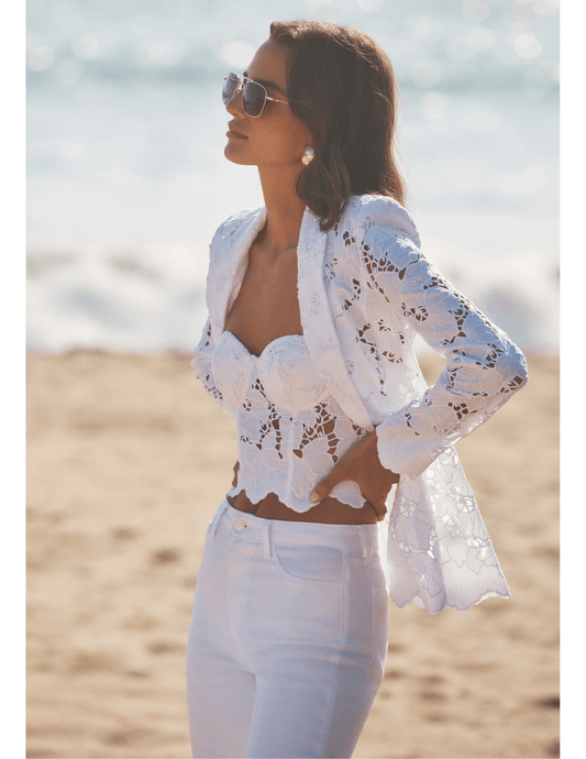 PRE-ORDER-L'Agence Clementine Lace Blazer