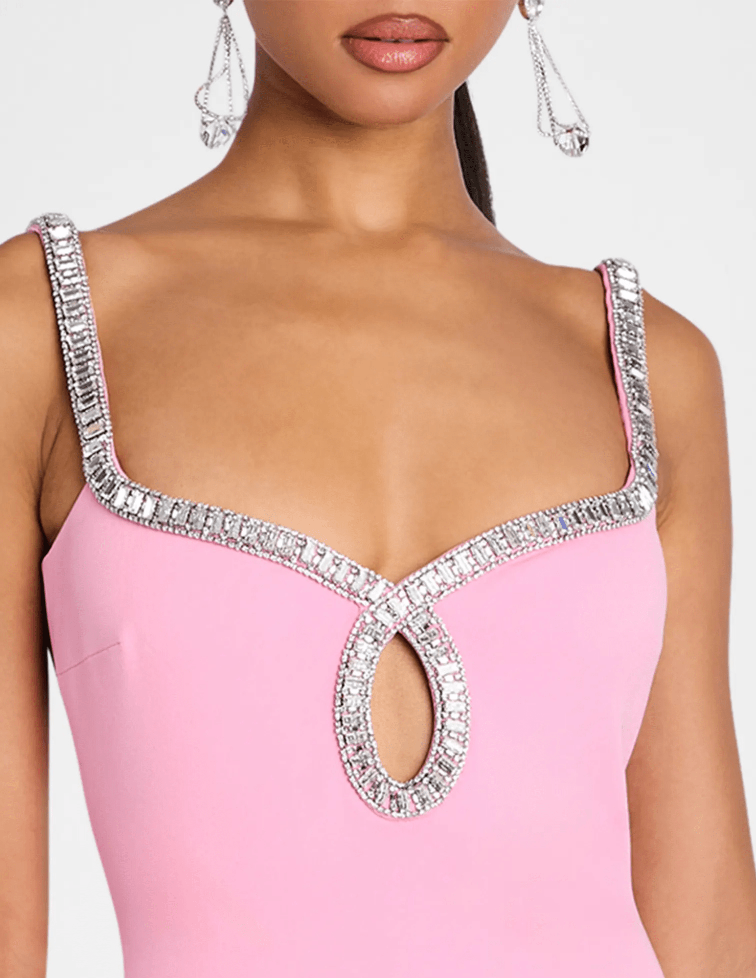 Retrofête - PRE-ORDER-Retrofête Talitha Embellished Mini Dress in Flamingo - Buy Online