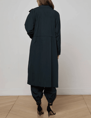 L'Agence - PRE-ORDER-L'AGENCE Toshi Windbreaker Trench in Black - Buy Online