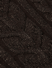 L'AGENCE Bellini Cable Turtleneck Tank in Dark Brown