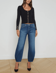 L'Agence Krista High Rise Tapered Leg Jean