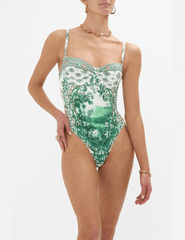 PRE-ORDER-Camilla Ruched Cup Underwire One Piece Swimsuit