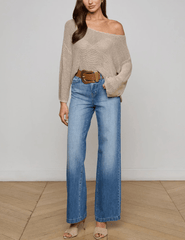 L'Agence Ethan Knit Pullover Sweater