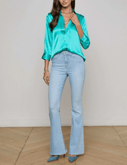 L'AGENCE Dani Three Quarter Sleeve Blouse