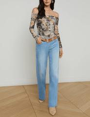 L'Agence Peonie Off Shoulder Bodysuit