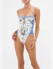 Camilla - Camilla Ruched Underwire Tie Front One Piece Swimsuit - Buy Online