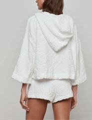 L'Agence - L'AGENCE Lee Terry Cropped Hooded Poncho - Buy Online