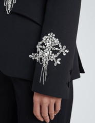 PRE-ORDER-L'Agence Chamberlain Crystal Embellished Blazer