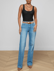 L'AGENCE Kalea Scoop Neck Mesh Bodysuit