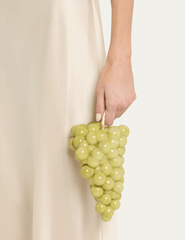 Cult Gaia Grape Acrylic Clutch