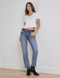 L'Agence Milana Low-Rise Straight Leg Jeans