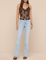 L'Agence - PRE-ORDER-L'AGENCE Kaelith Lace Bodysuit in Black - Buy Online