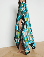L'Agence Kara Silk-Blend Kimono Cover Up