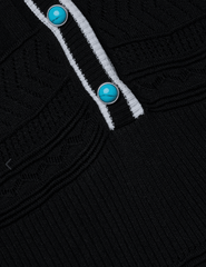 L'AGENCE Dakoa Collared Knit Mini Dress