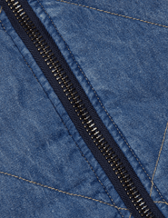 L'AGENCE Ryah Washed Denim Bomber Jacket