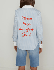 L'Agence Ellery Long Sleeve Button Blouse