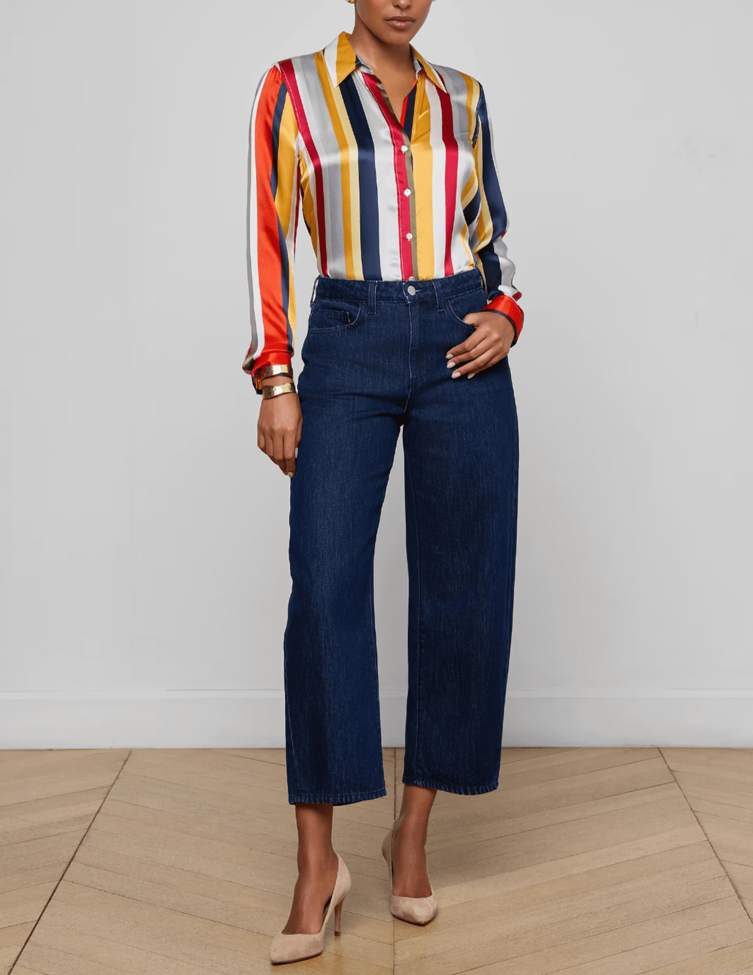 L'Agence - L'AGENCE Mallis High Rise Bow-Leg Jean - Buy Online