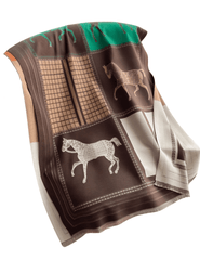 Austin Blaze Equestrian Cashmere Scarf