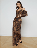 L'Agence Zion Cold-Shoulder Blouse