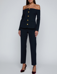 PRE-ORDER-L'AGENCE Alice Off-Shoulder Blazer