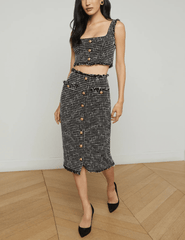 L'Agence Maylin Tweed Bralette Top