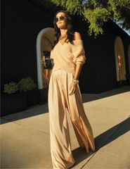 PRE-ORDER-L'Agence Aubrie Mid Rise Wide Leg Pant