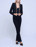 L'Agence Greta Chain Tweed Jacket