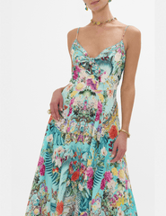 PRE-ORDER-Camilla Tie Front Maxi Dress