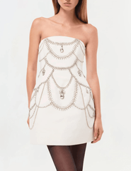 Simkhai Arta Bustier Embellished Mini Dress