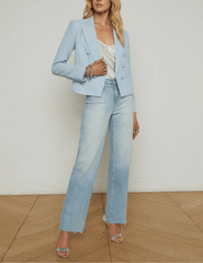 L'Agence Brooke Double Breasted Cropped Blazer