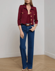 L'Agence - L'AGENCE Kumi Cropped Fitted Jacket - Buy Online