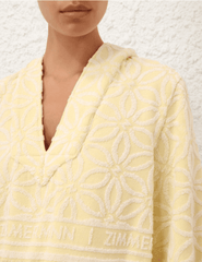 PRE-ORDER-Zimmermann Coco Toweling Hooded Top