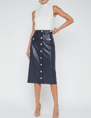 PRE-ORDER-L'Agence Milann Vegan Leather Skirt