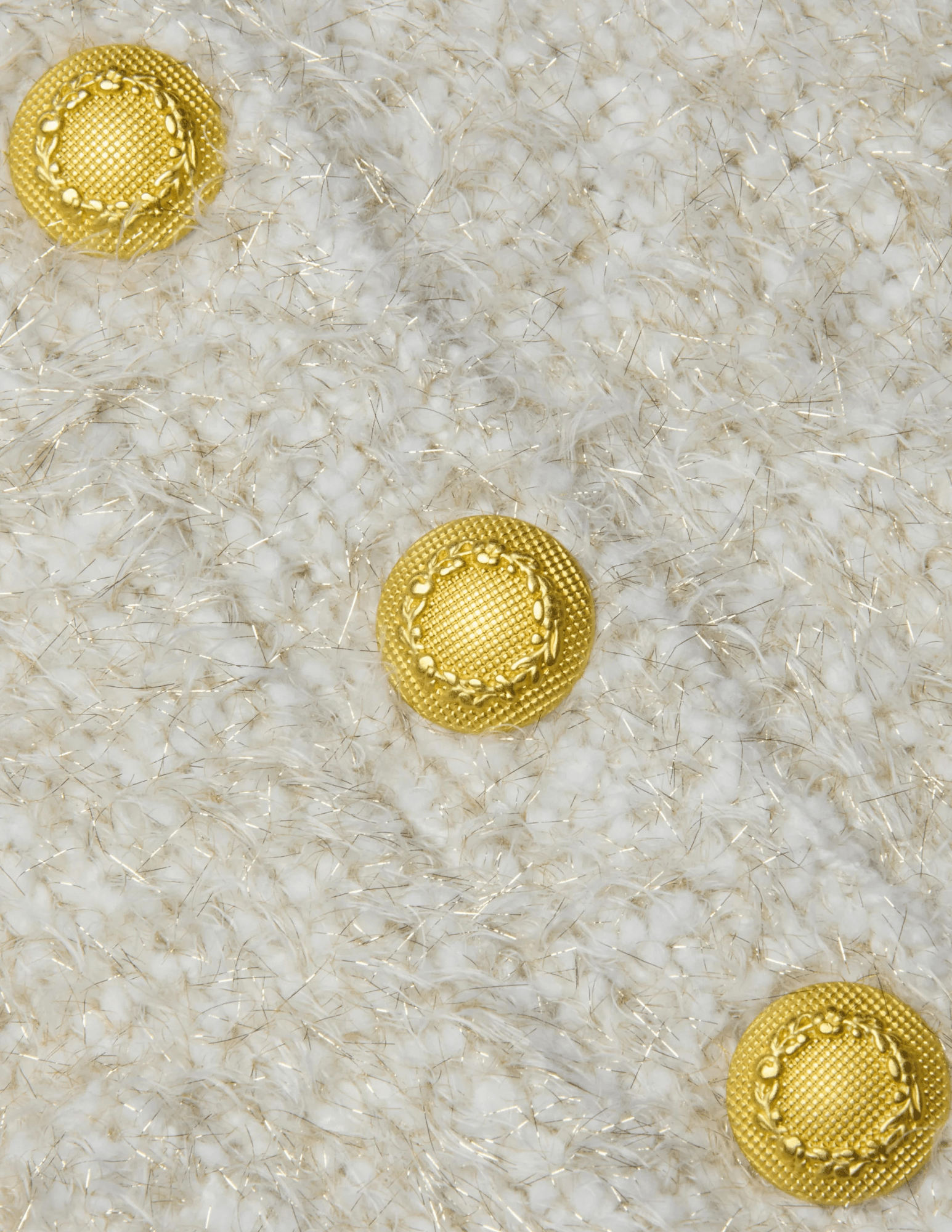 L'Agence - PRE-ORDER-L'AGENCE L'Agence Una Knit Metallic Cardigan in Ivory Gold Multi - Buy Online