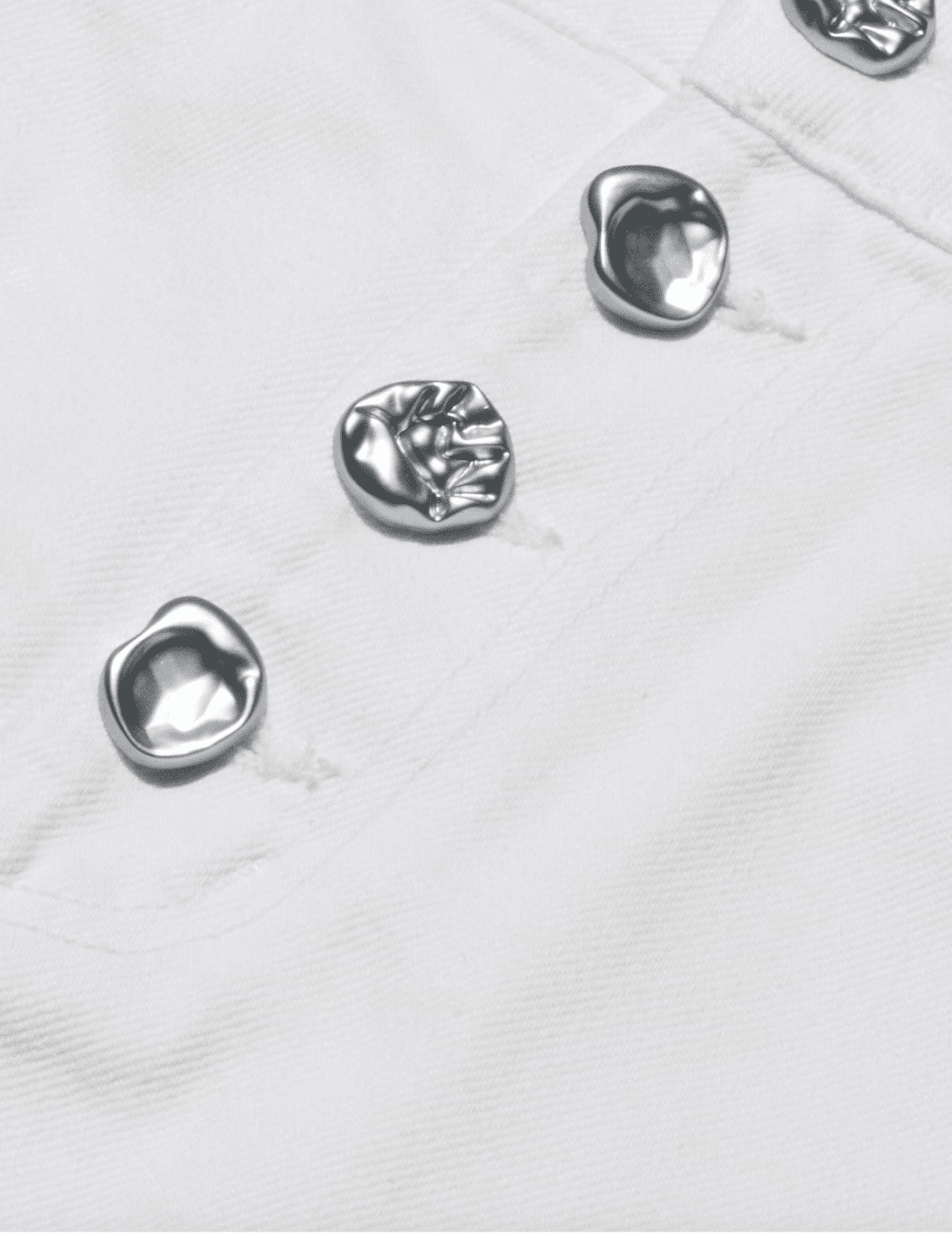 L'Agence - PRE-ORDER-L'AGENCE Solene Denim Mini Skirt in Blanc - Buy Online