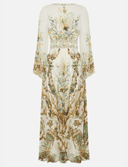 Camilla Flared Sleeve Maxi Dress