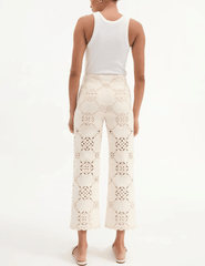 PRE-ORDER- Veronica Beard Dova Eyelet Denim Pant