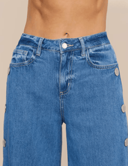 PRE-ORDER-L'AGENCE Jennings Snap Wide Leg Jean in Torsten