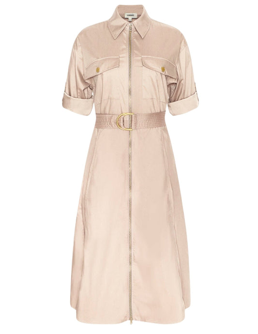 L'AGENCE Callen Midi Shirt Dress