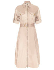 L'AGENCE Callen Midi Shirt Dress