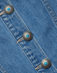 L'Agence Phia Seamed Denim Mini Skirt