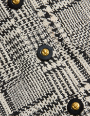 PRE-ORDER-L'AGENCE Allegra Short Sleeve Jacket in Glen Plaid