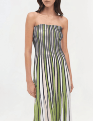 Simkhai Soliel Strapless Knit Midi Dress