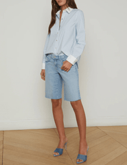 L'Agence Ellery Long Sleeve Button Blouse