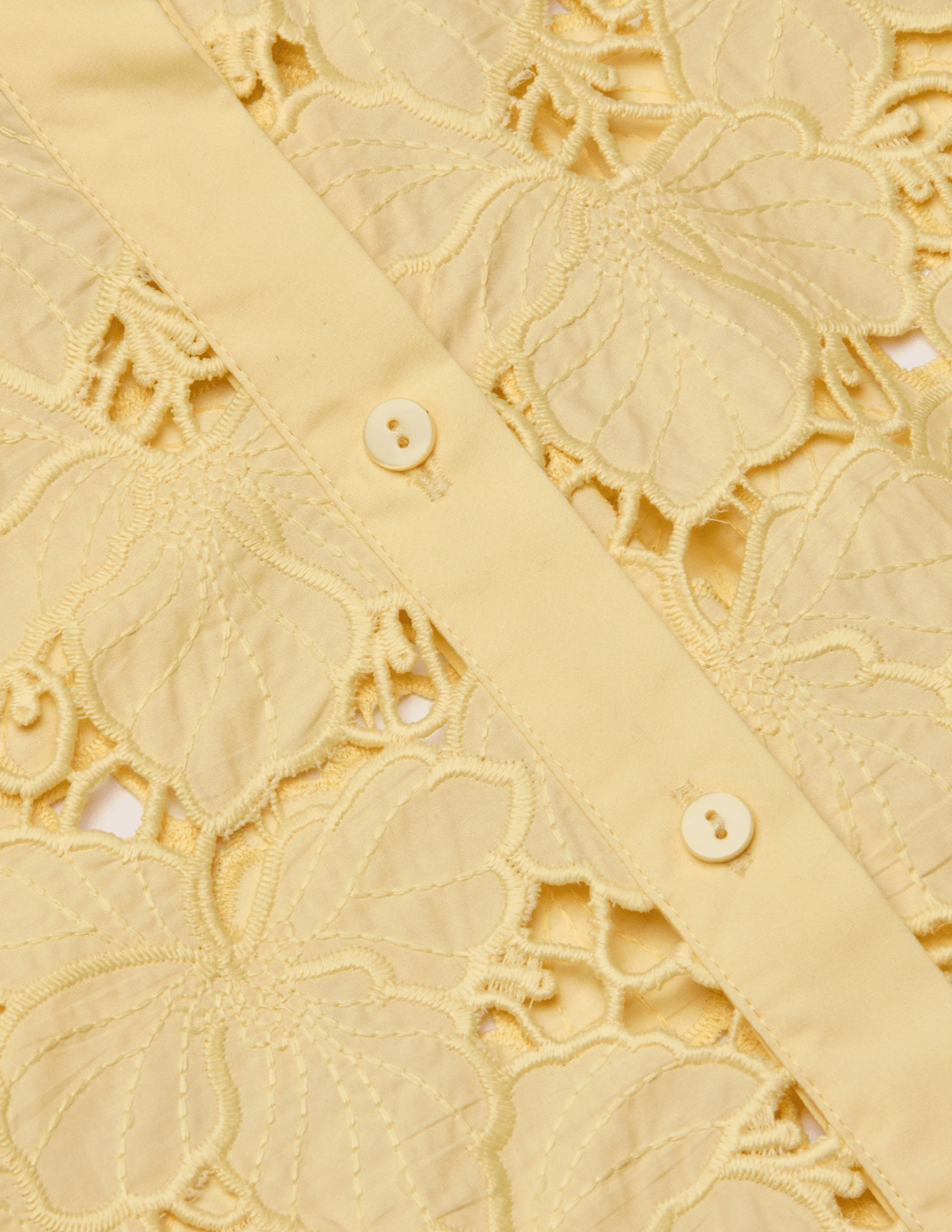 L'Agence - PRE-ORDER-L'AGENCE Seychelle Lace Cropped Blouse in Lemon Sorbet - Buy Online