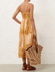 PRE-ORDER-Zimmermann Lucky Corset Midi Dress