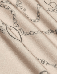 L'Agence - L'AGENCE Asami Chain One Shoulder Blouse in Soft Macadamia Horsebit Chain - Buy Online
