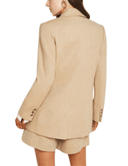 L'Agence Aimee Linen-Blend Boyfriend Blazer