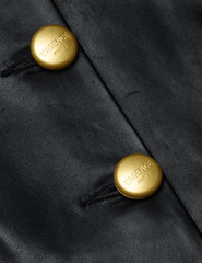 L'Agence - PRE-ORDER-L'AGENCE Mariella Collarless Leather Blazer - Buy Online