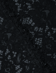 L'Agence - L'AGENCE Anita Lace Cropped Blouse in Black - Buy Online